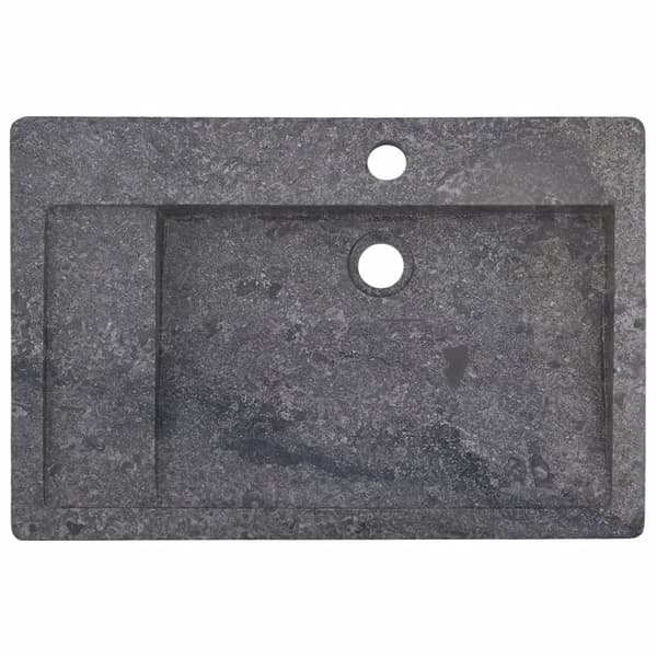 vidaXL håndvask 58x39x10 cm marmor grå
