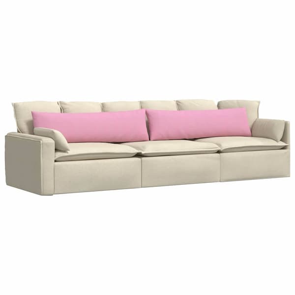 vidaXL Sofapuder 2 pcs Lyserød 145 x 40 cm Stof