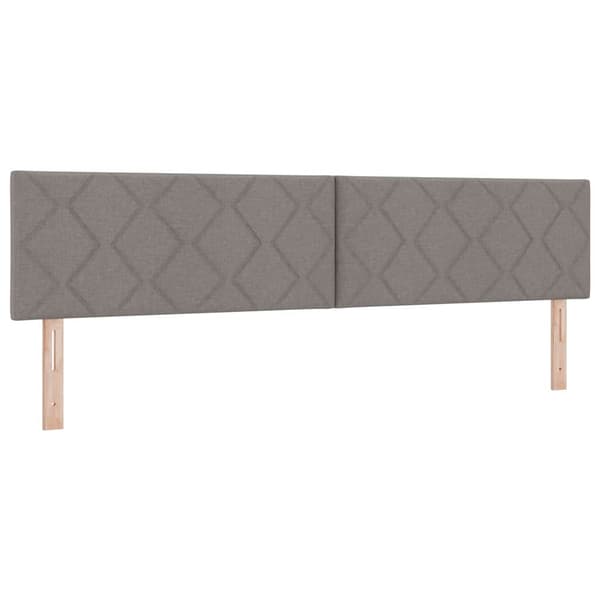 vidaXL Box spring seng med madras Gråbrun 200 x 200 cm Polyester