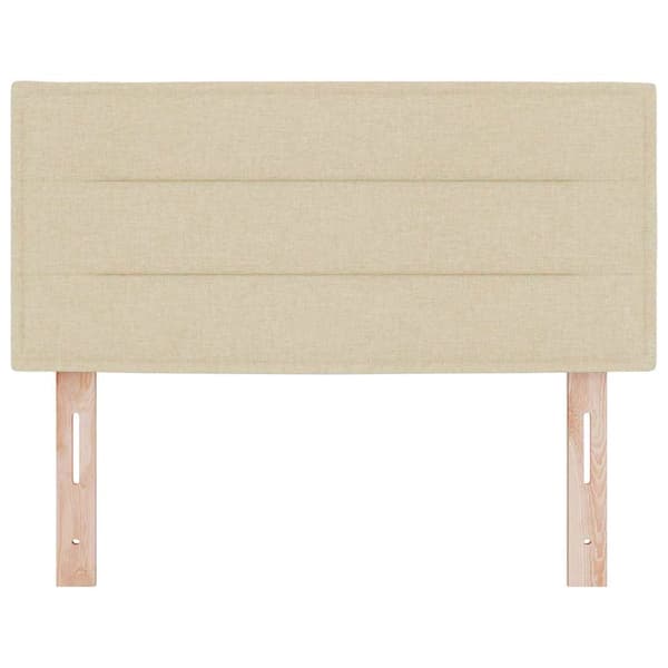 vidaXL Hovedgærde Creme 100 cm Stof