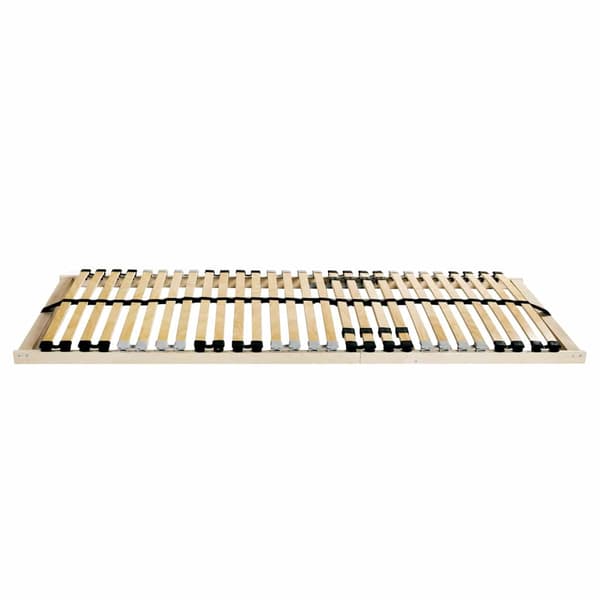 vidaXL Lamelbund Brun 140 x 190 cm Solid bøg
