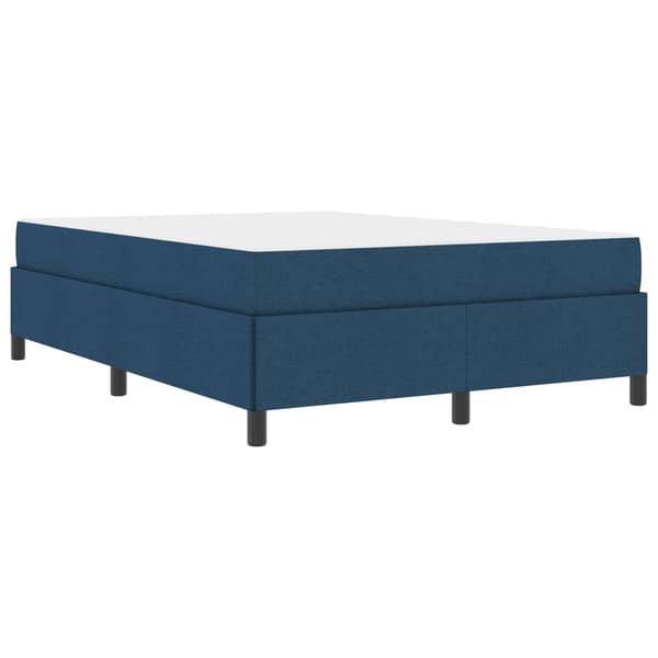 vidaXL Box spring seng Blå 160 x 200 cm Stof