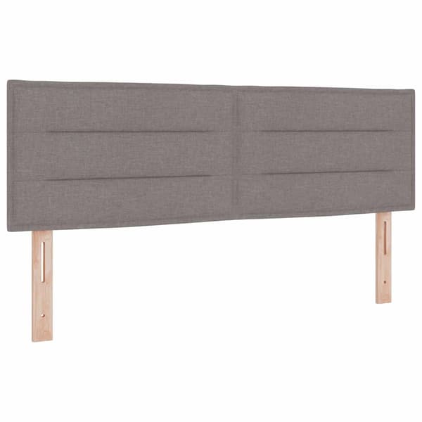 vidaXL Box spring seng med madras Gråbrun 190 x 140 cm Polyester