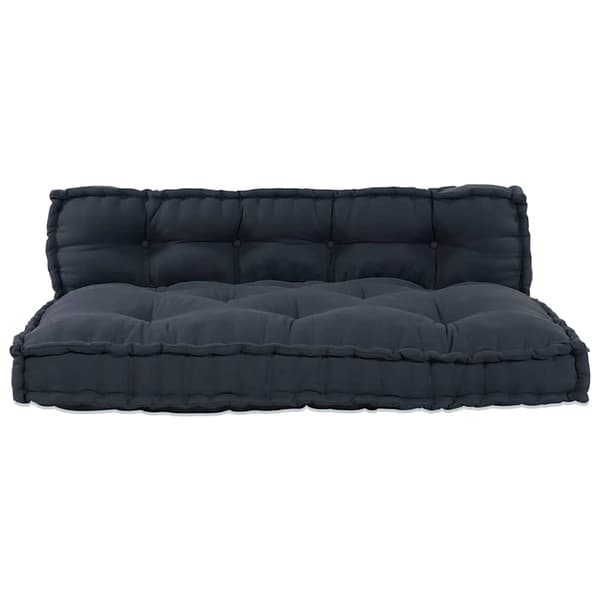 vidaXL Modulært patchwork sofa 2 pcs Antracit 120 x 80 x 38 cm Stof