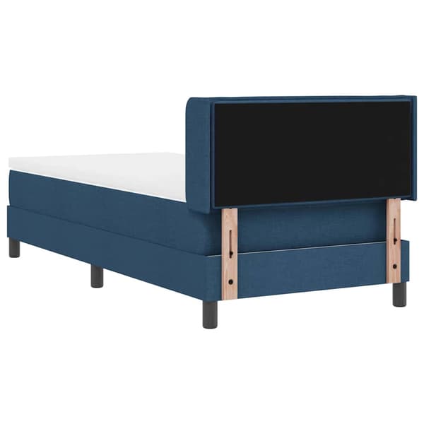 vidaXL Box spring seng med madras Blå 200 x 100 cm Polyester