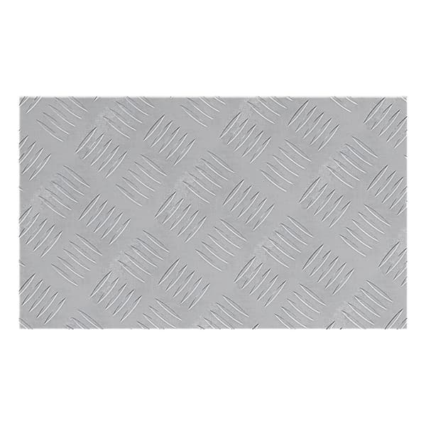 vidaXL Trappe Tread Rektangulær 2 pcs Sølv 50 x 30 cm Aluminium