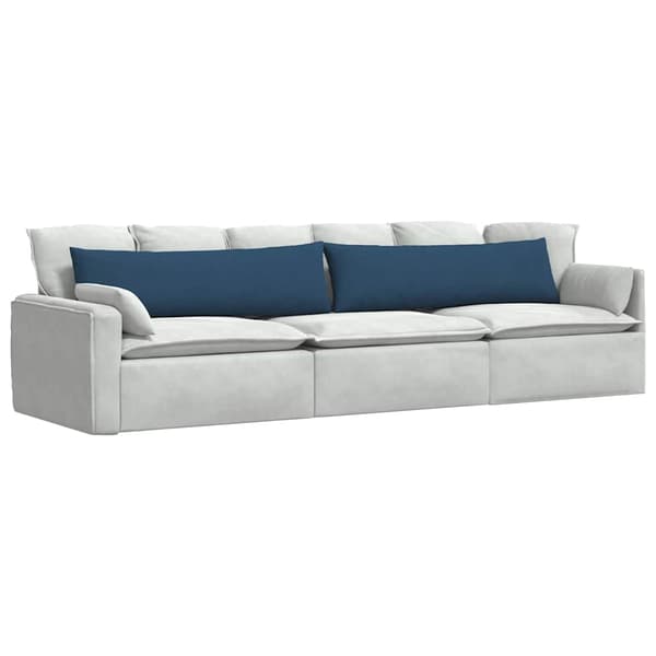 vidaXL Sofapuder 2 pcs Blå 145 x 40 cm Stof