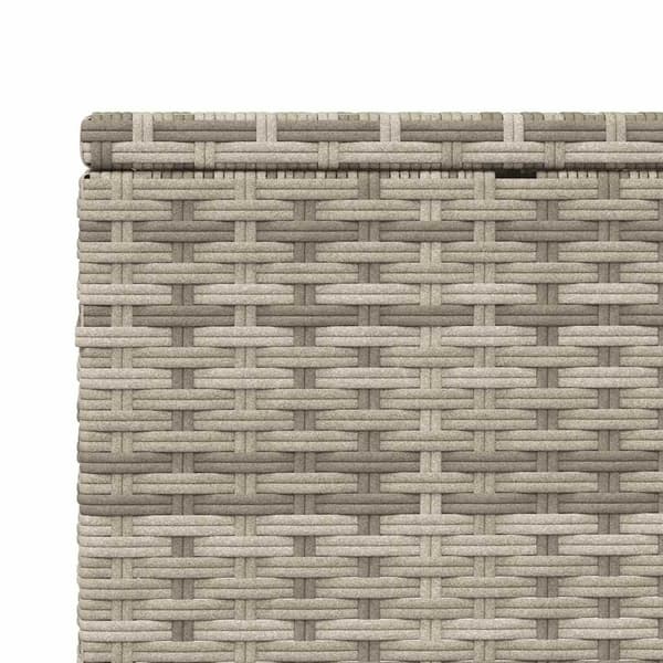 vidaXL solseng med flydende hynde polyrattan lysegrå