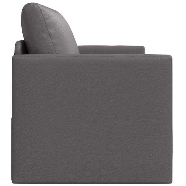 vidaXL Sovesofa 110cm Grå Kunstlæder