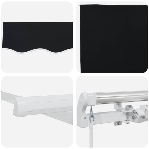 vidaXL Markise Sort 300 x 250 x 165 cm Polyester