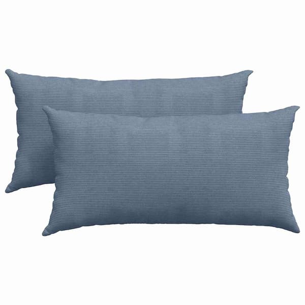 vidaXL Sofapuder 2 pcs Blå 80 x 40 cm Velourstof