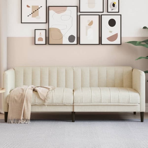 vidaXL 2-personers sofa hør