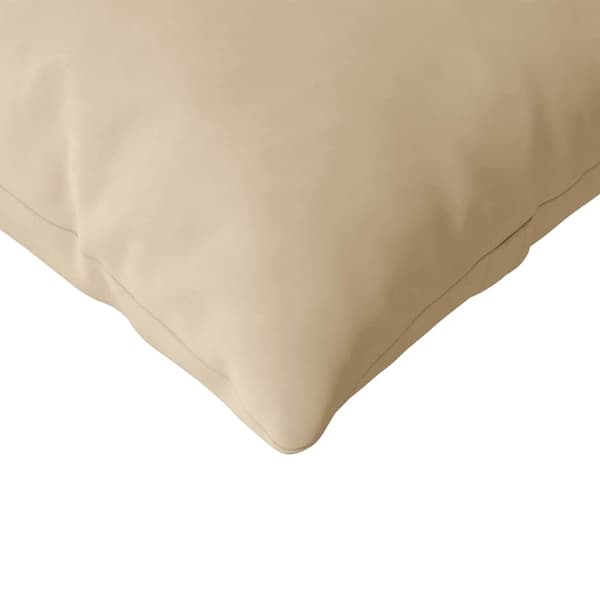 vidaXL Sofapuder 2 pcs Creme 145 x 40 cm Stof