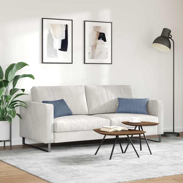 vidaXL Sofapuder 2 pcs Blå 50 x 30 cm Velourstof