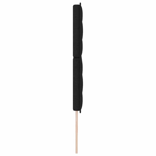 vidaXL Hovedgærde Sort 200 cm Stof