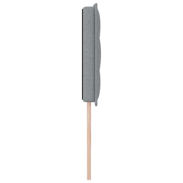 vidaXL Hovedgærde Lysegrå 144 cm Stof