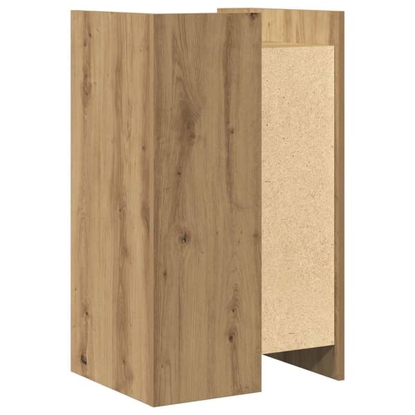 vidaXL Sideboard Artisan Egetræ 45 x 35 x 75 cm