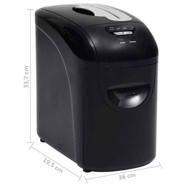 vidaXL makulator 10 ark mikroskæring sort