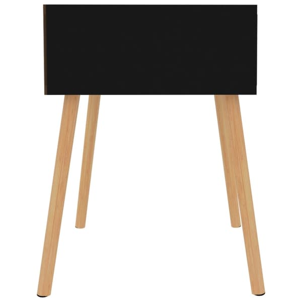 vidaXL sengeskab 40x40x56 cm spånplade sort højglans