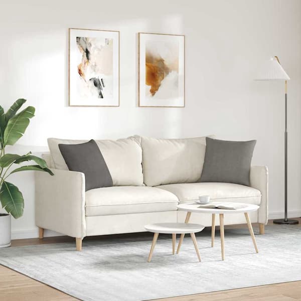 vidaXL Sofapuder 2 pcs Lysegrå 45 x 45 cm Velourstof