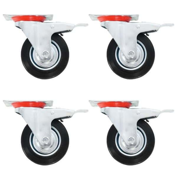 vidaXL Rullapyörät 12 kpl 100 mm
