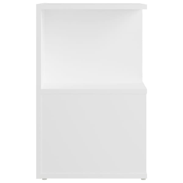 vidaXL sengeskab 35x35x55 cm spånplade hvid