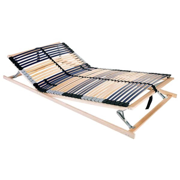 vidaXL Lamelbund Brun 100 x 190 cm Solid bøg
