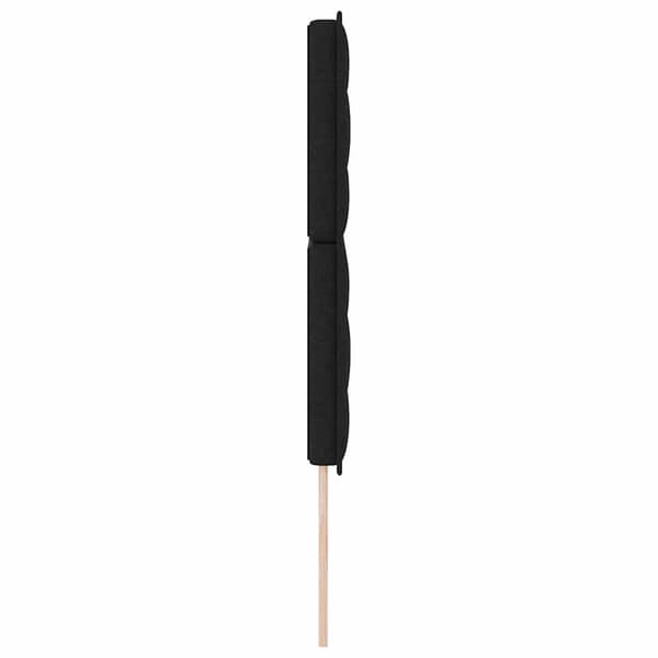 vidaXL Hovedgærde Sort 144 cm Stof