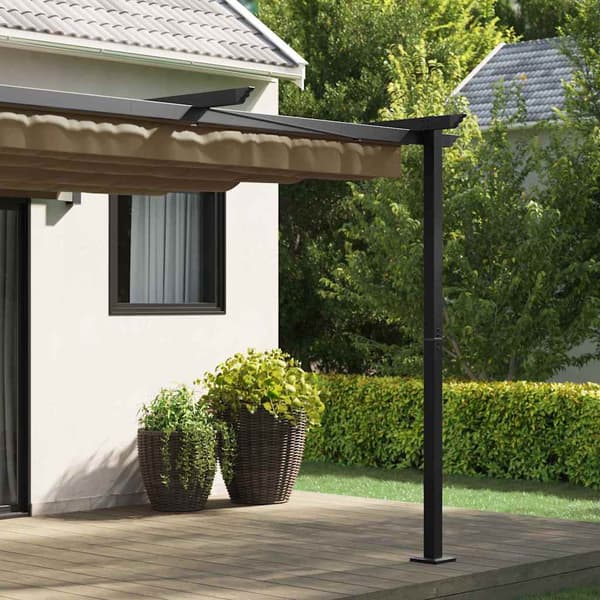 vidaXL Pavillon Gråbrun 300 x 300 x 200 cm Polyester