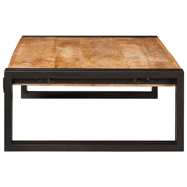 vidaXL Badeværelseshylde Brun 80 x 50 x 23 cm Solid Ru raw mango træ