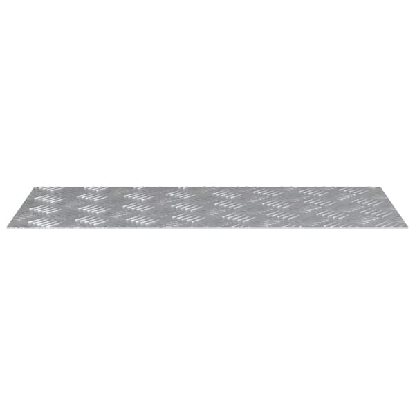vidaXL Trappe Tread Rektangulær 4 pcs Sølv 70 x 30 cm Aluminium