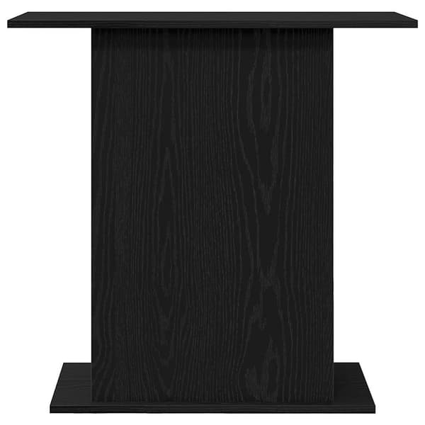 vidaXL akvariestativ sort egetræ 75x36x72,5 cm konstrueret træ