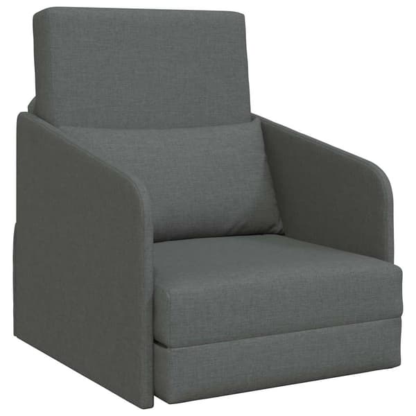 vidaXL Sovesofa 60cm Mørkegrå Stof