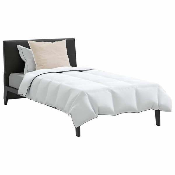 vidaXL Vinter dyne med pude 2 pcs Hvid Dunfjer
