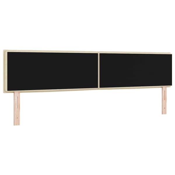 vidaXL Hovedgærde Creme 200 cm Stof