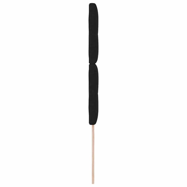 vidaXL LED-sengegavl Sort 90 cm Stof