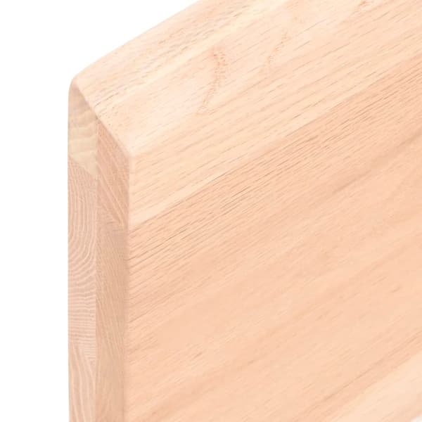 vidaXL væghylde 40x10x4 cm ubehandlet massivt egetræ