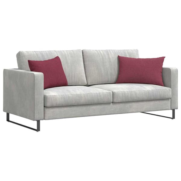 vidaXL Sofapuder 2 pcs Vinrød 60 x 40 cm Stof