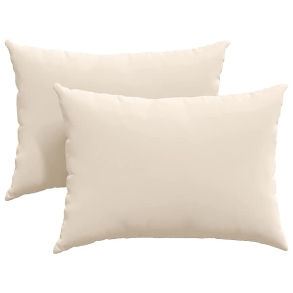 vidaXL Sofapuder 2 pcs Beige 70 x 50 cm Stof