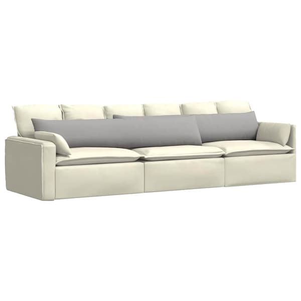 vidaXL Sofapuder 2 pcs Skygrå 200 x 40 cm Stof