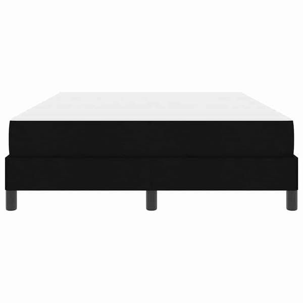 vidaXL Box spring seng med madras Sort 140 x 190 cm Stof