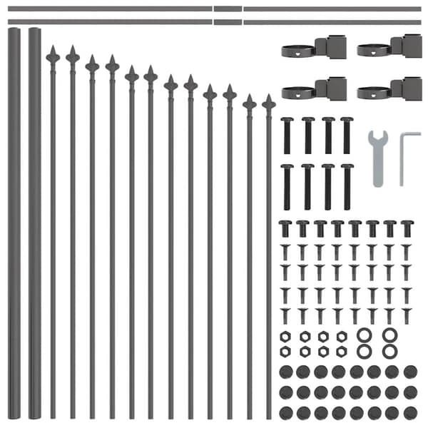 vidaXL Puutarha-aita Woerden 3 pcs Harmaa