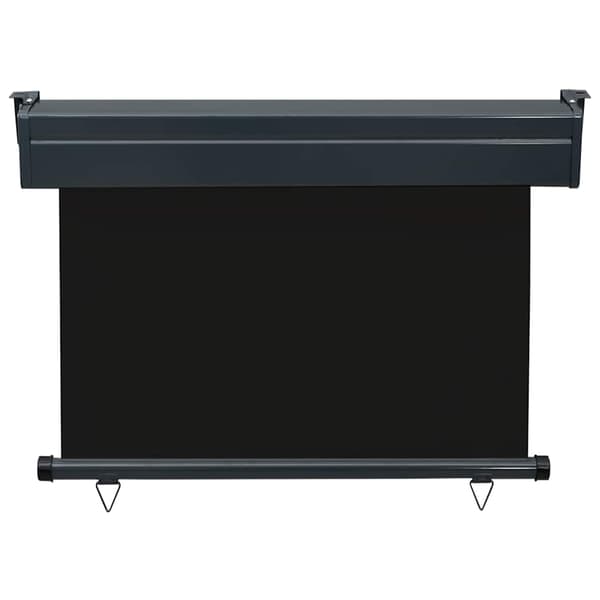 vidaXL sidemarkise til altan 105x250 cm sort