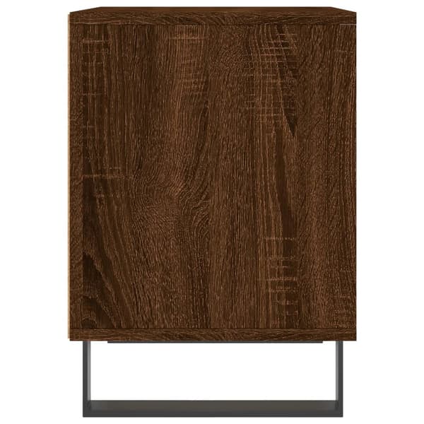 vidaXL sengeborde 2 stk. 40x35x50 cm brun egetræsfarve