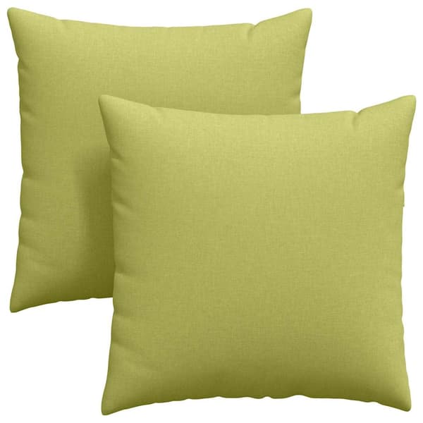 vidaXL Sofapuder 2 pcs Lys grøn 80 x 80 cm Stof