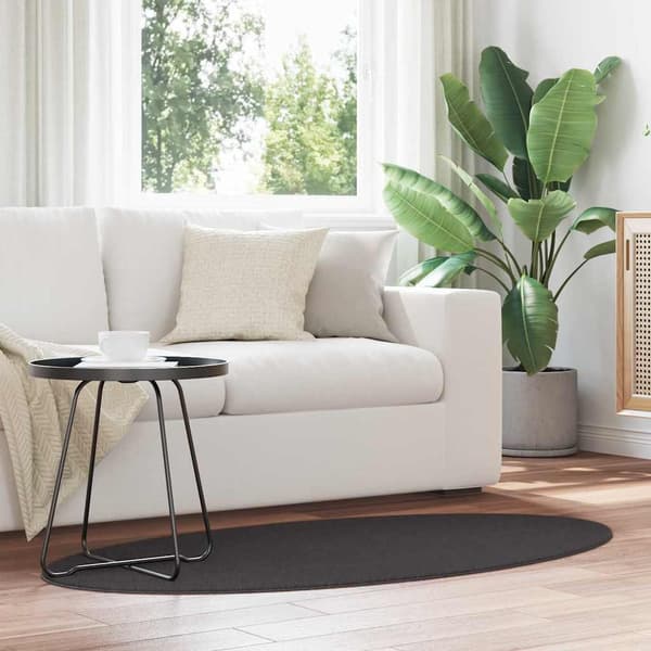vidaXL Tæppe Antracit 80 x 150 cm Polyester