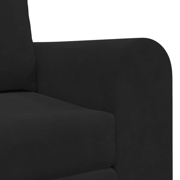 vidaXL Sovesofa 60cm Sort Fløjl