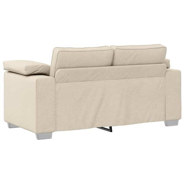 vidaXL Sofa 2 pcs Sort 219 x 80 x 82 cm Stof