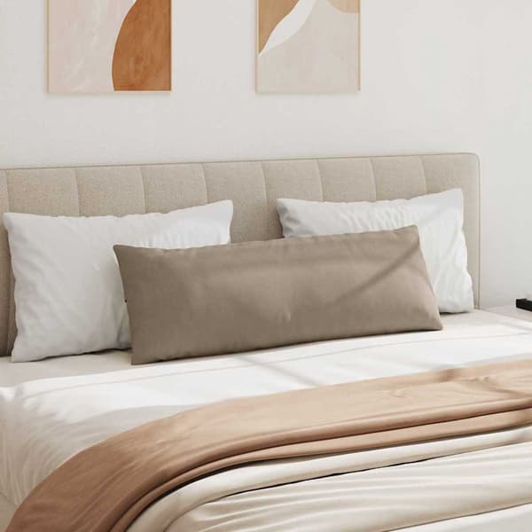 vidaXL Sofapuder 2 pcs Gråbrun 120 x 40 cm Stof