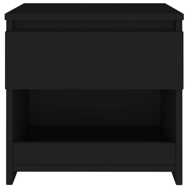 vidaXL sengebord 40x30x39 cm spånplade sort